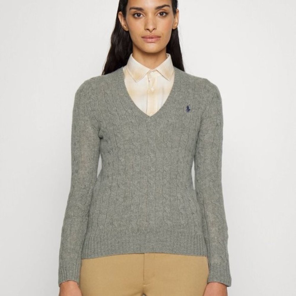 Ralph Lauren Wool and Cashmere V-neck Sweater